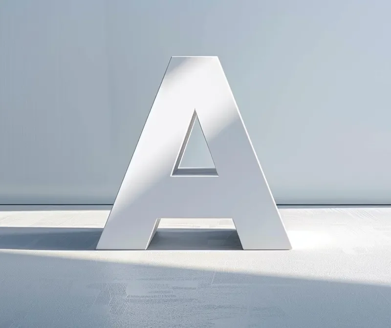 a sleek, modern typeface displayed on a clean, white background, demonstrating the impact of fonts in graphic design.