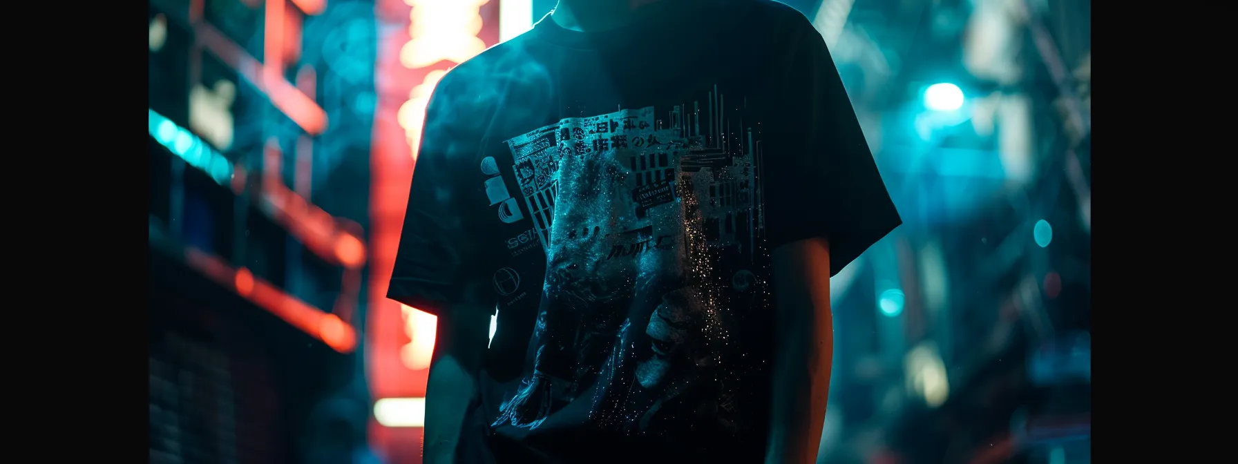 a striking graphic tee featuring the futura font, showcasing the seamless alignment of typography with brand identity. a striking graphic tee featuring the futura font, showcasing the seamless alignment of typography with brand identity.