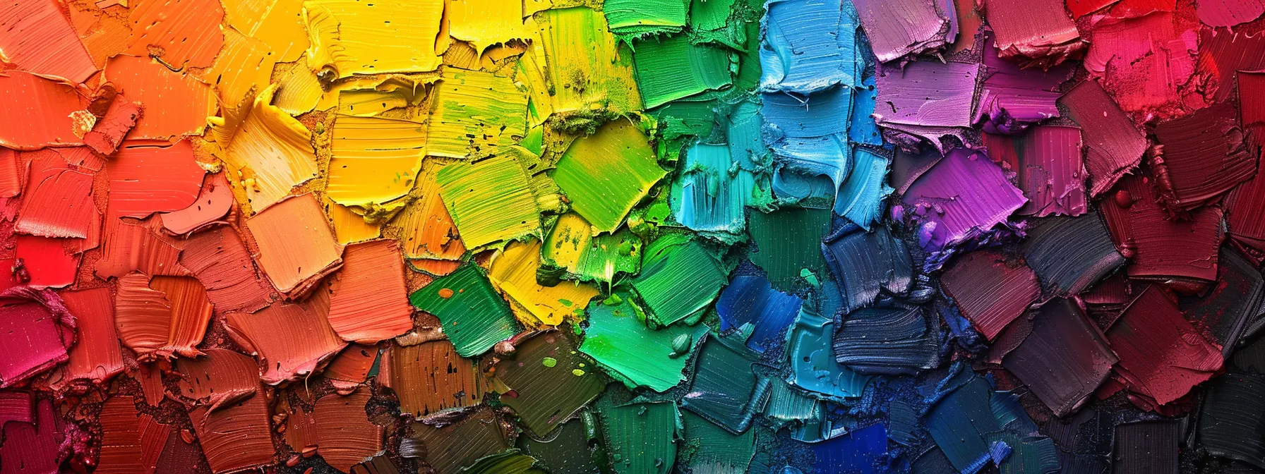 a vibrant spectrum of colors displayed on a palette, ready to be chosen for a brand identity.